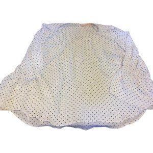 In Every Story White Polka Dot Blouse w/ Bell Sleeves 1X